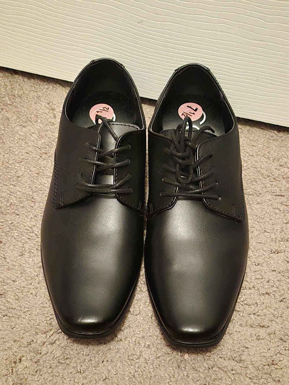 Calvin Klein Black Lace-Up Derby Shoes